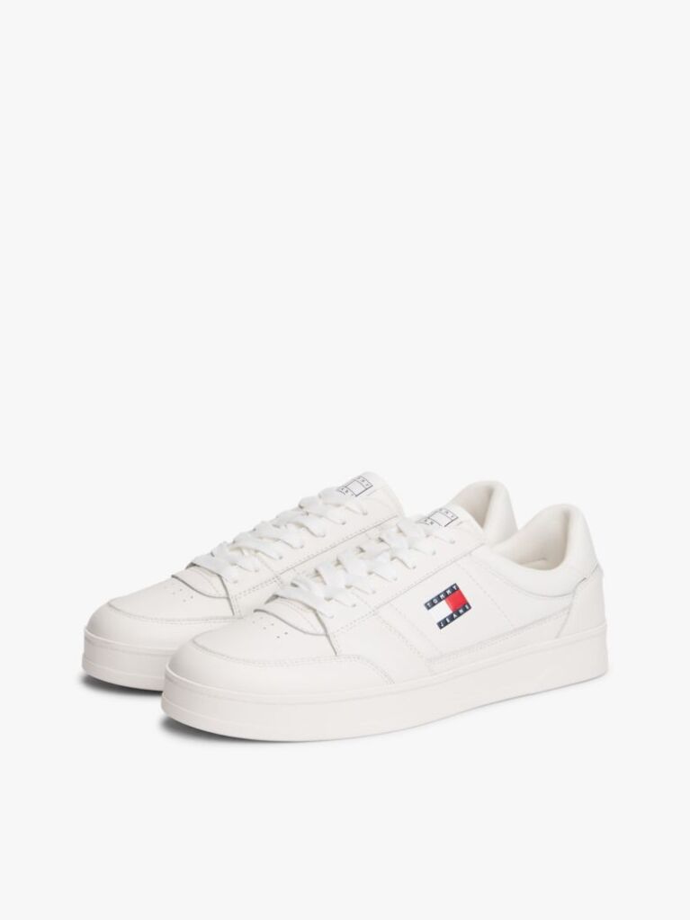 Beige The Greenwich Essential Leather Trainers  Men