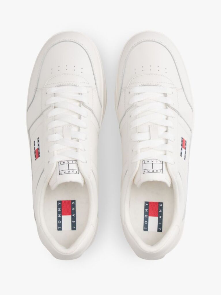 Beige The Greenwich Essential Leather Trainers  Men