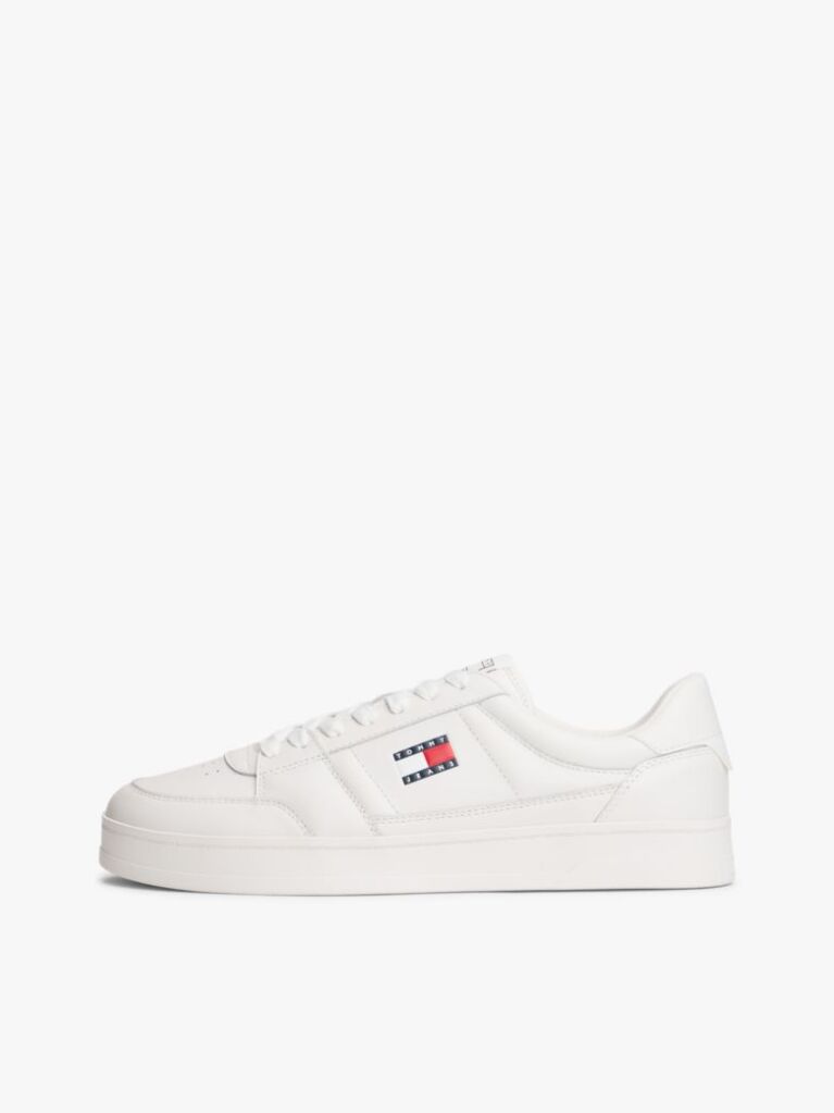 Beige The Greenwich Essential Leather Trainers  Men