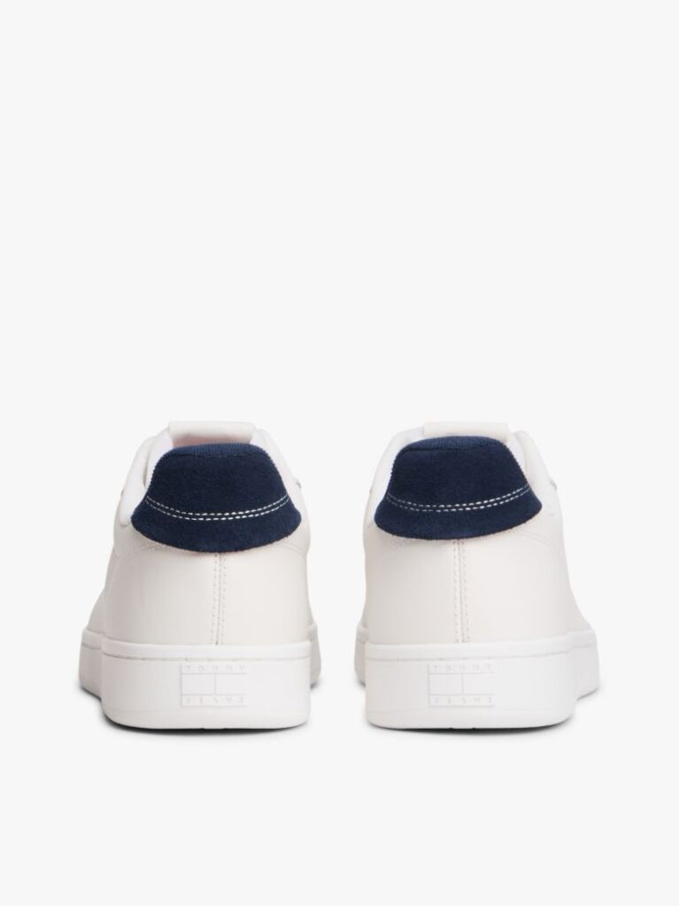 Multi Leather Archive Court Trainers  Men