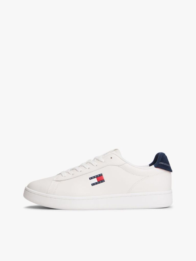 Multi Leather Archive Court Trainers  Men