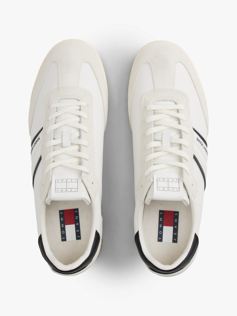 Μπεζ Ρετρό Δερμάτινα Sneakers  Άνδρες