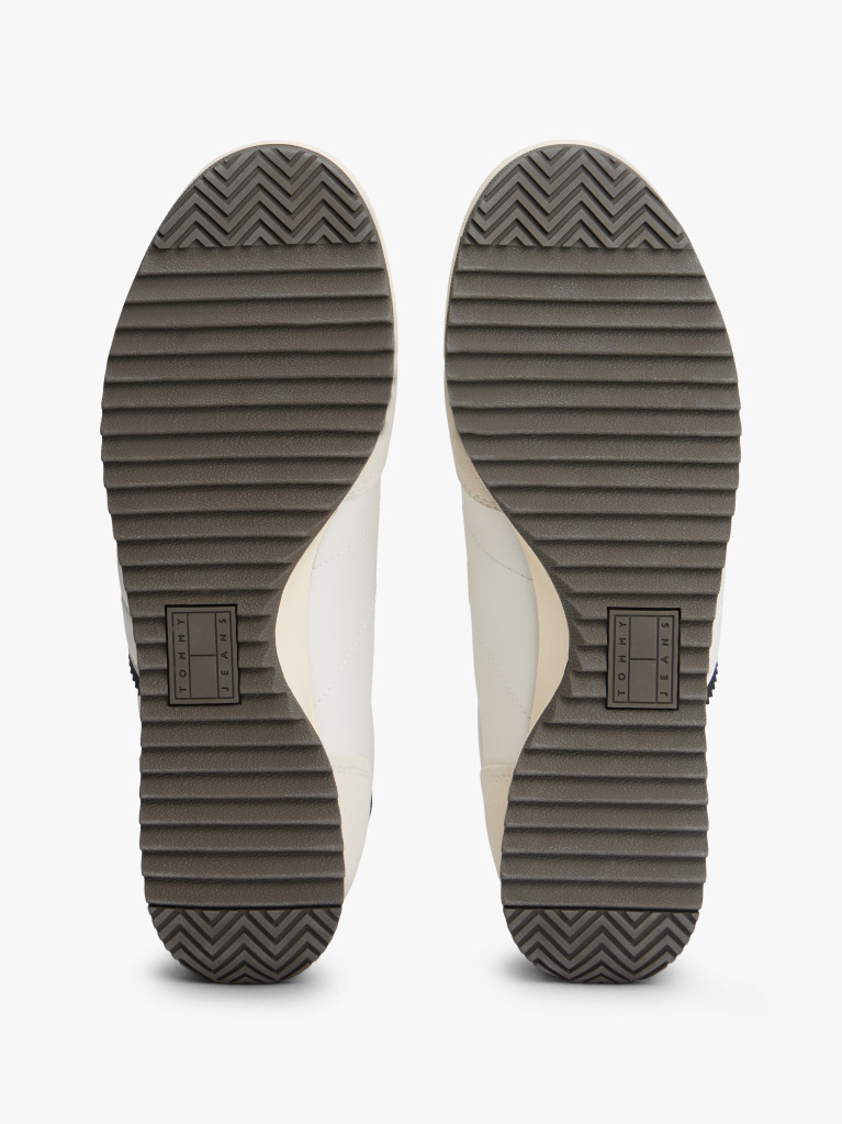 Μπεζ Ρετρό Δερμάτινα Sneakers  Άνδρες