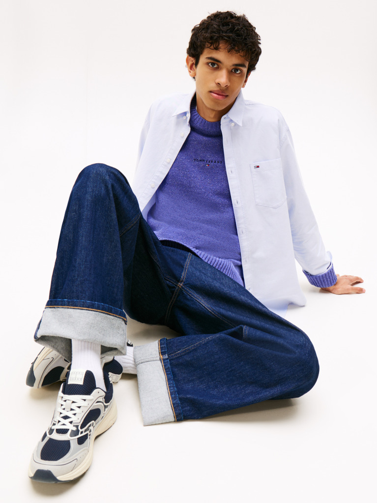 Multi Archive Mixed Texture Trainers  Men