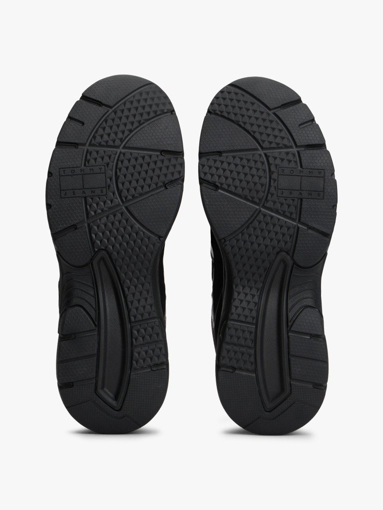 Black Archive Mixed Texture Trainers  Men