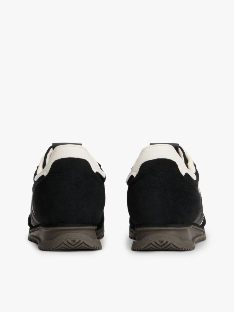 Μαύρο Ρετρό Sneakers Με Μίξη Υφών  Άνδρες