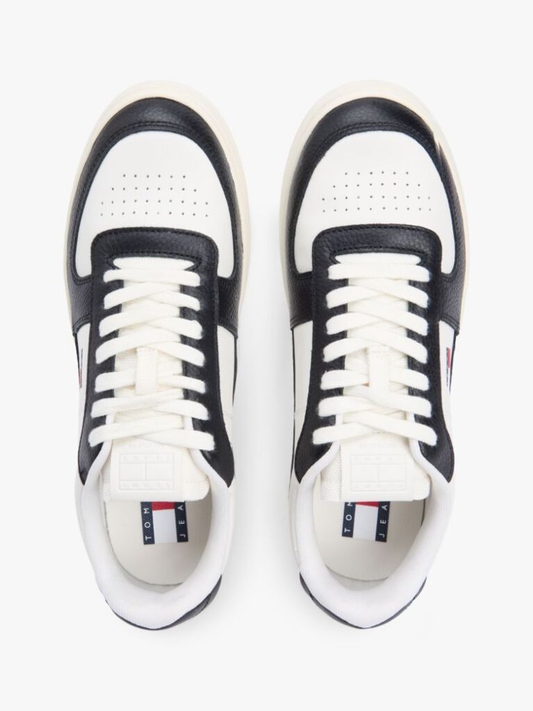 Multi Colour-Pop Leather Cupsole Archive Court Trainers  Men