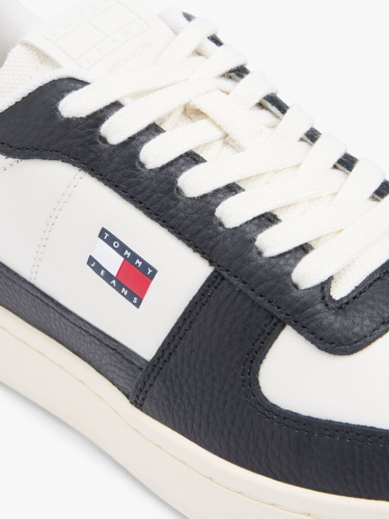 Multi Colour-Pop Leather Cupsole Archive Court Trainers  Men