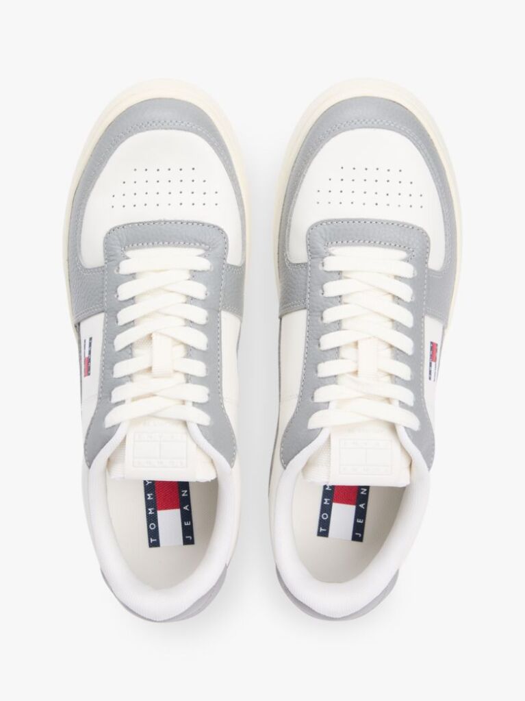 Multi Colour-Pop Leather Cupsole Archive Court Trainers  Men