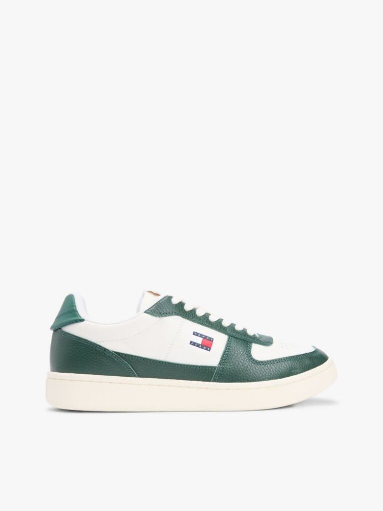 Multi Colour-Pop Leather Cupsole Archive Court Trainers  Men