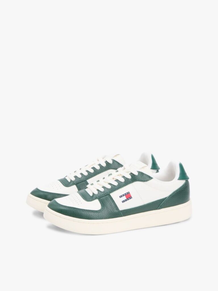 Multi Colour-Pop Leather Cupsole Archive Court Trainers  Men