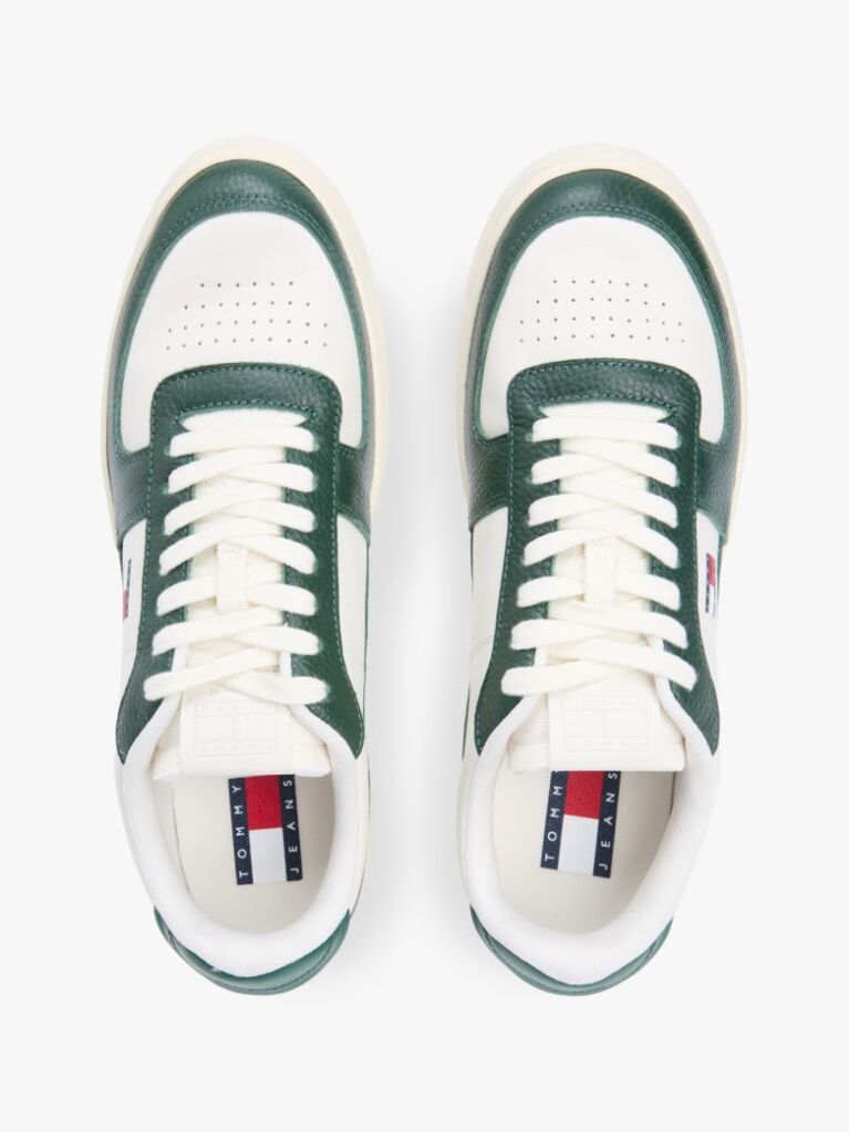 Multi Colour-Pop Leather Cupsole Archive Court Trainers  Men