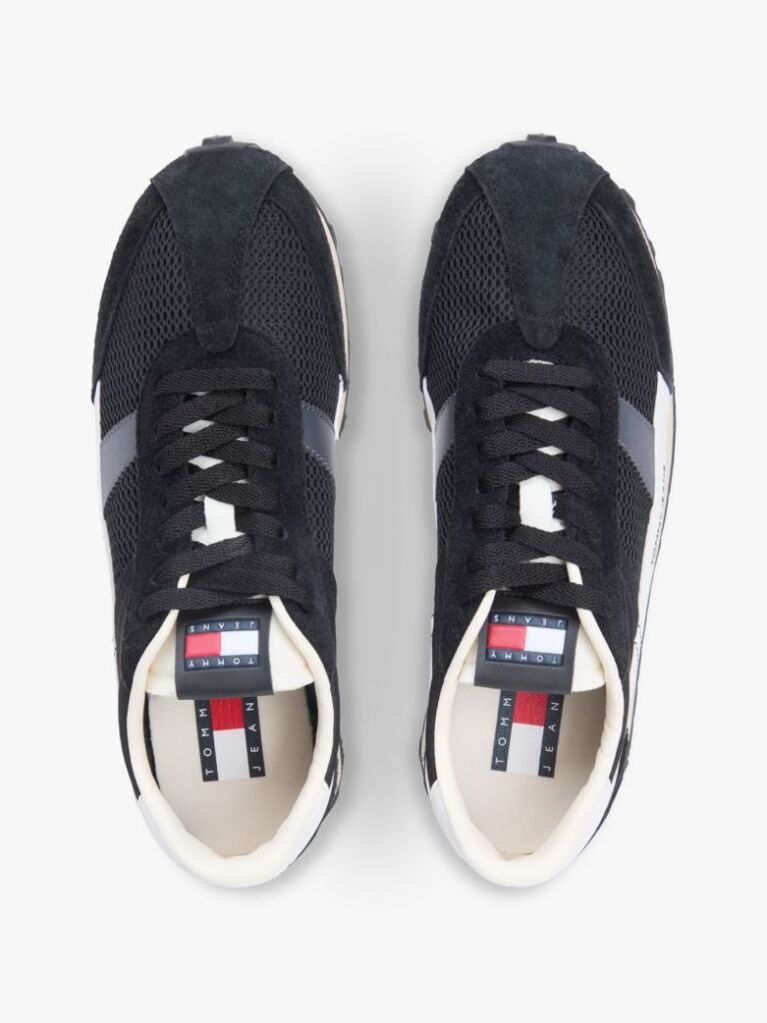Μαύρο Ρετρό Σουέτ Sneakers  Άνδρες