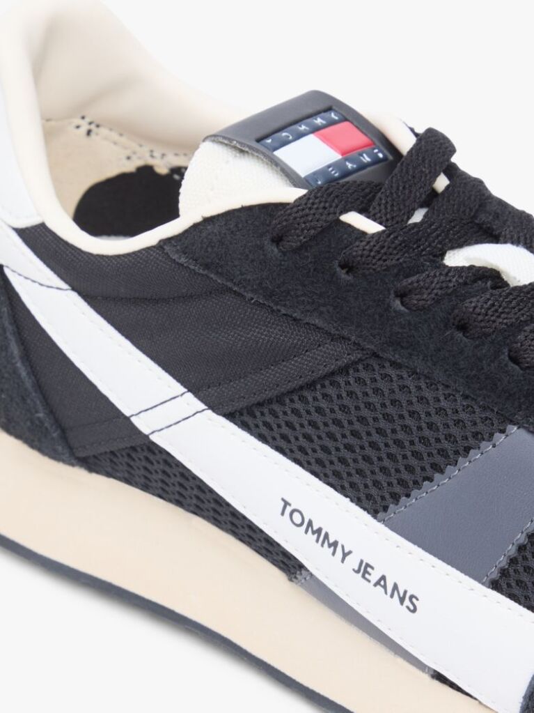 Μαύρο Ρετρό Σουέτ Sneakers  Άνδρες