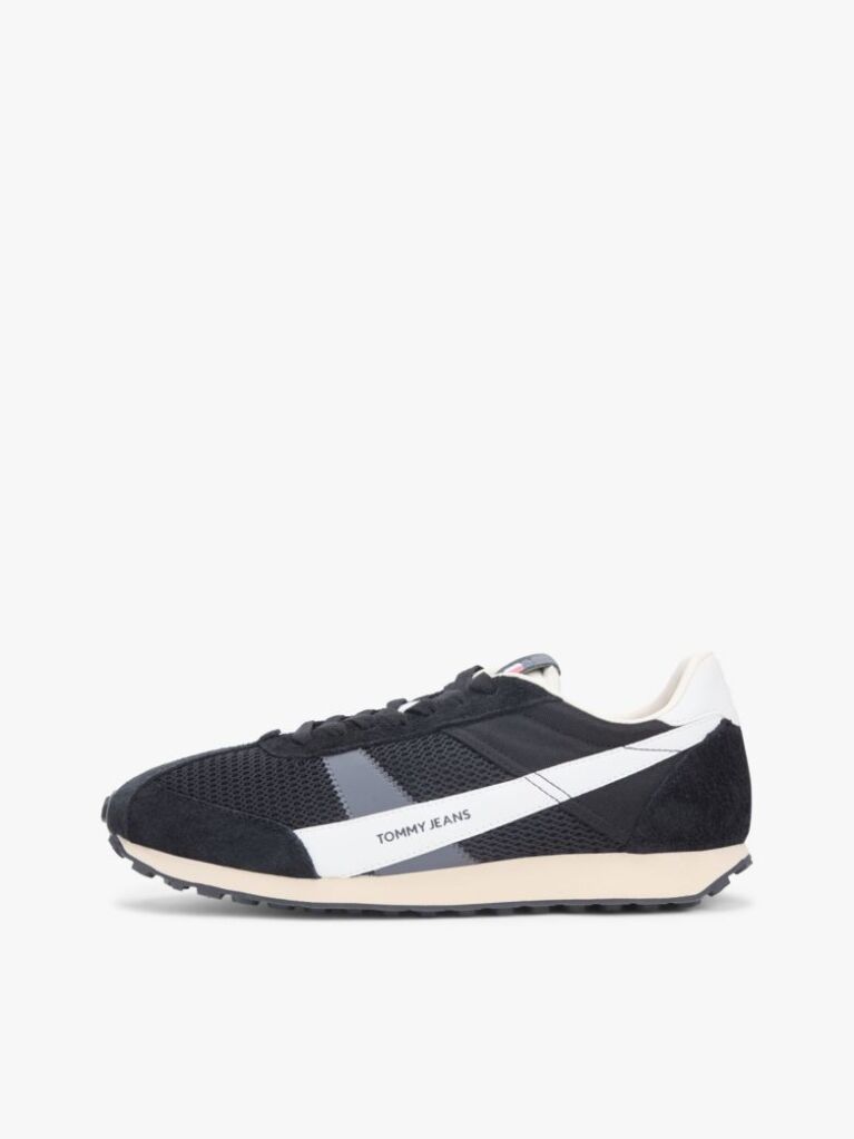 Μαύρο Ρετρό Σουέτ Sneakers  Άνδρες