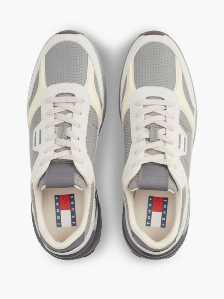 Multi Colour-Blocked Mixed Texture Cleat Sneakers  Men