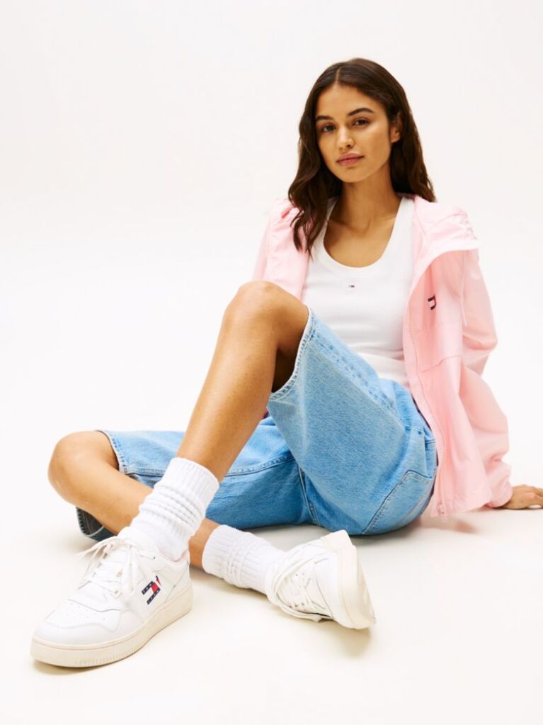 Ροζ Essential Ρετρό Δερμάτινα Sneakers Basketball  Γυναίκες
