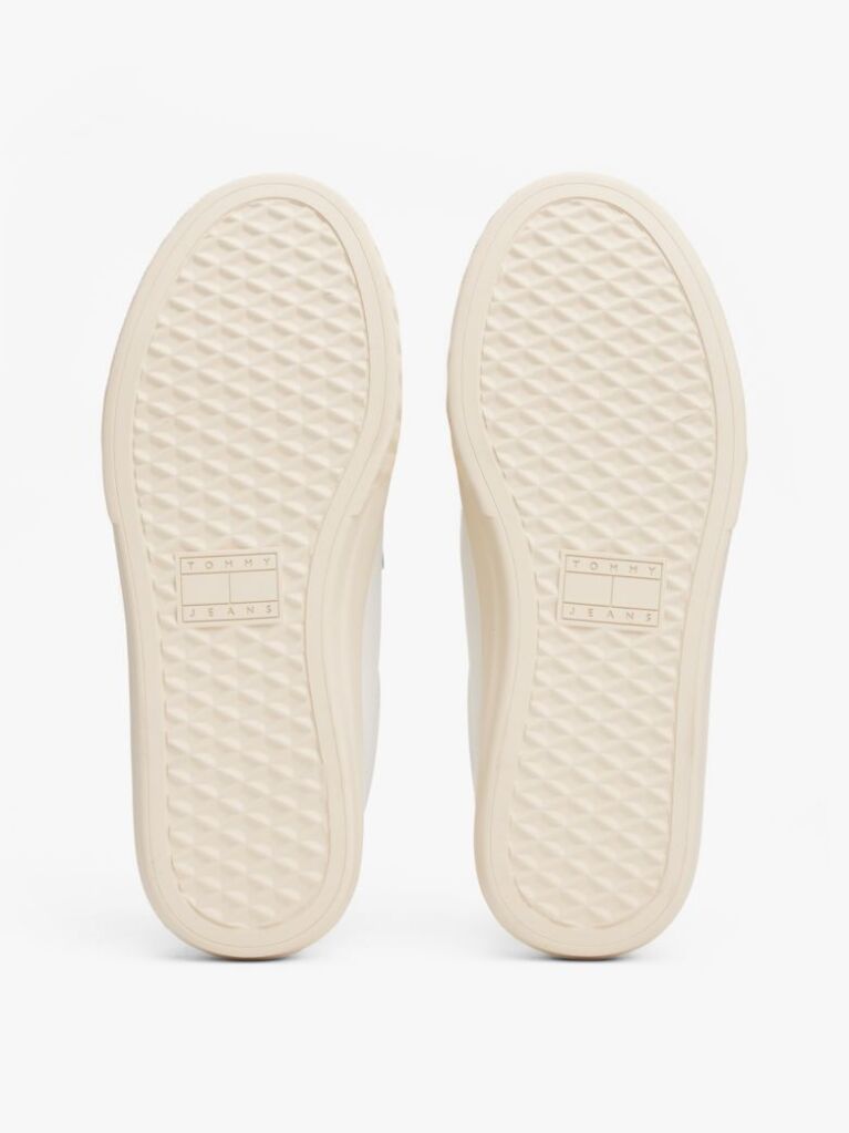 Yellow Essential Leather Contrast Cupsole Trainers  Women