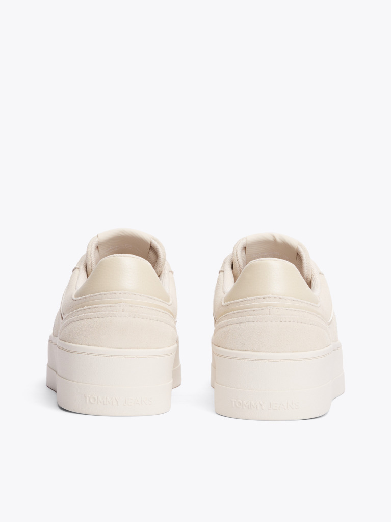 Beige The Greenwich Suede Flatform Trainers  Women