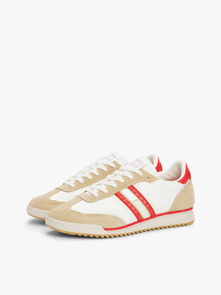 Multi Leather Cleat Classic Runner Trainers  Women