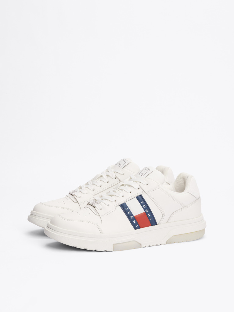 Beige The Brooklyn Leather Trainers  Women