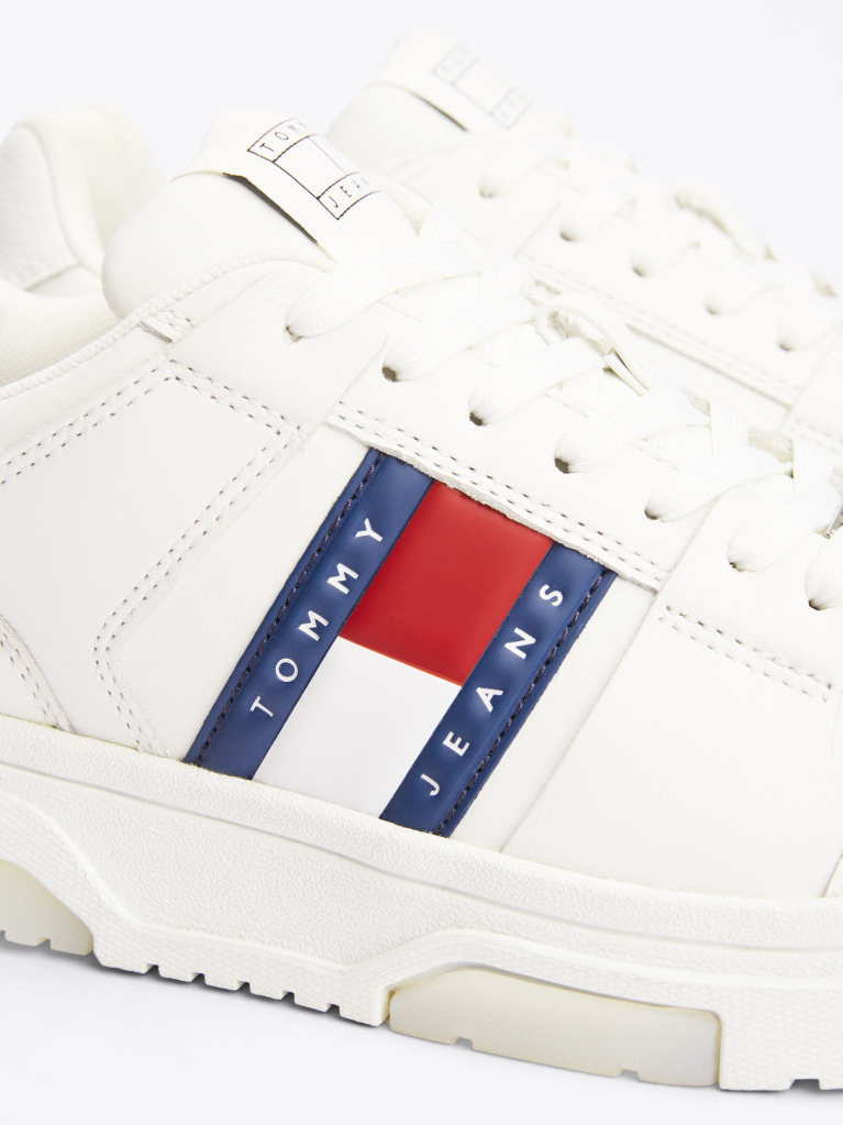 Beige The Brooklyn Leather Trainers  Women