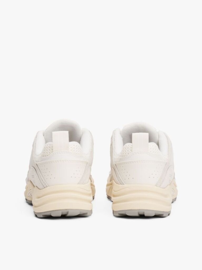 White Archive Suede Mesh Trainers  Women
