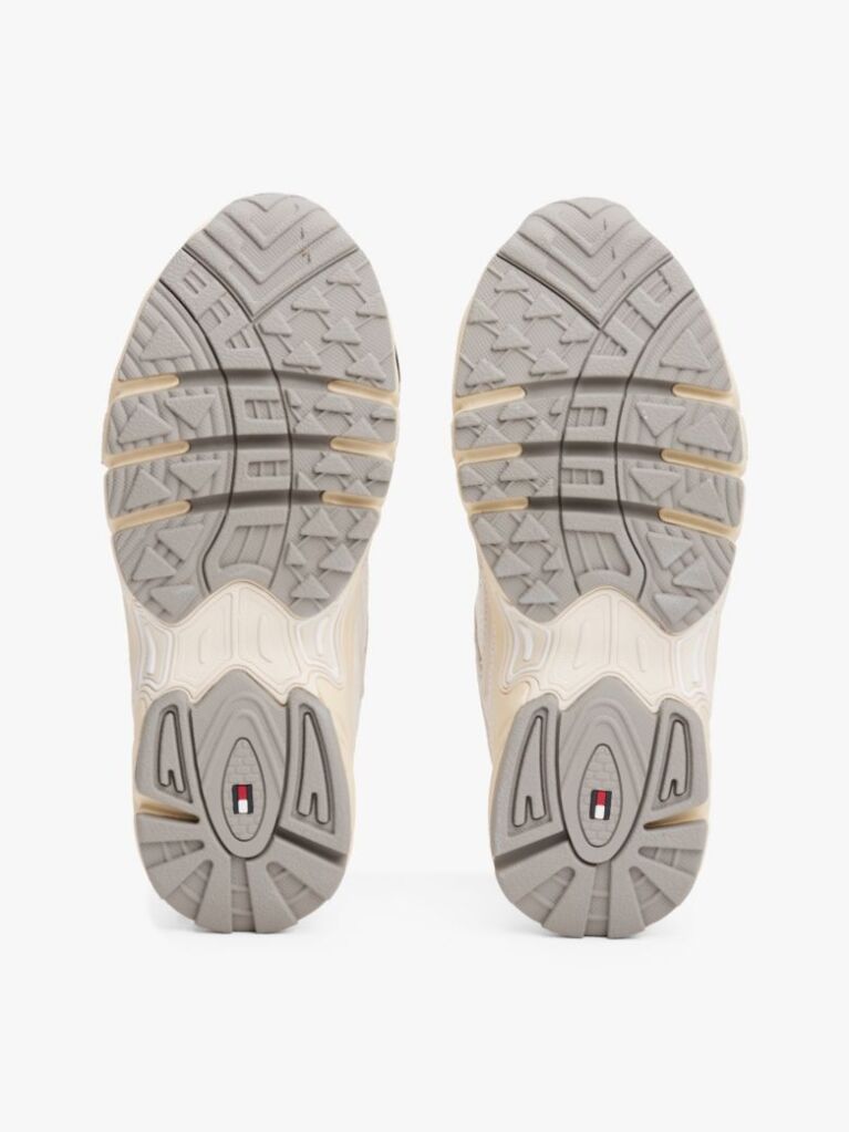 White Archive Suede Mesh Trainers  Women