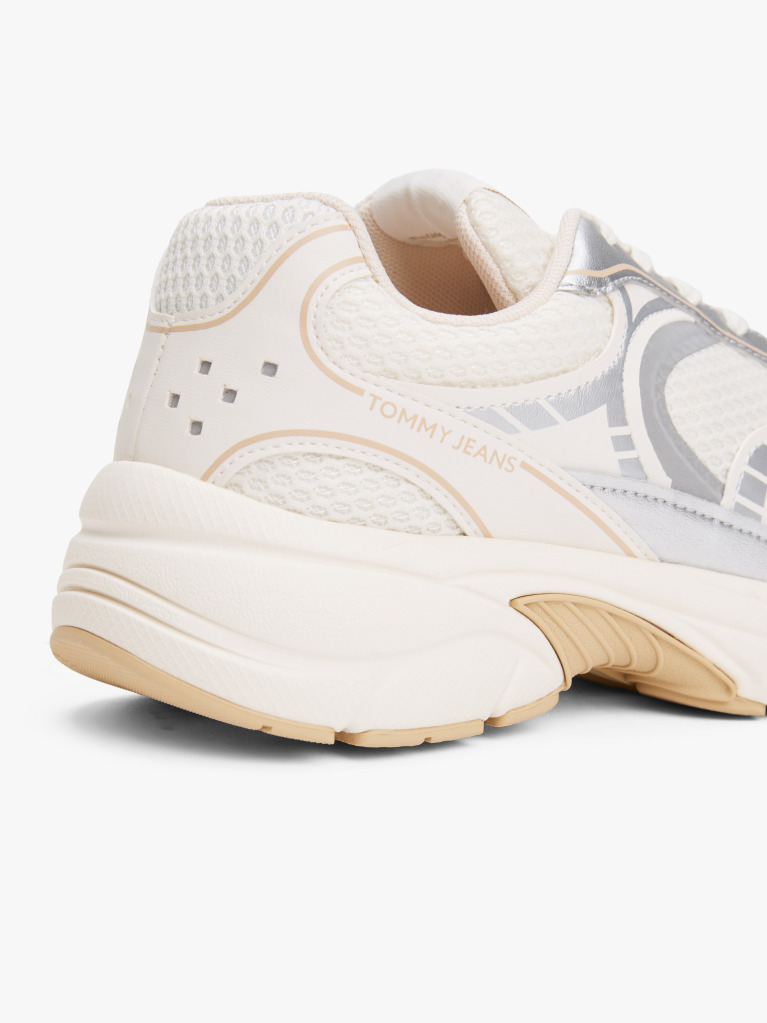 Multi Mixed Texture Archive Runner Trainers  Women