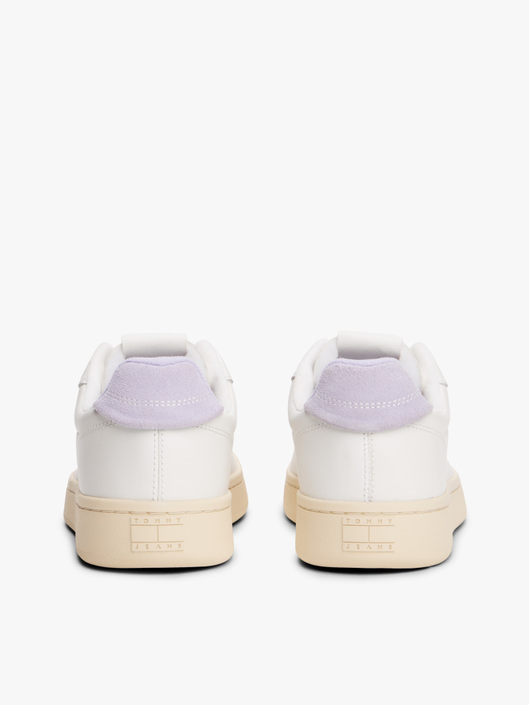 Multi Leather Archive Court Trainers  Women
