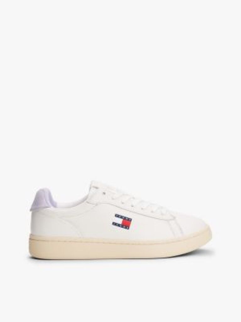 Multi Leather Archive Court Trainers  Women