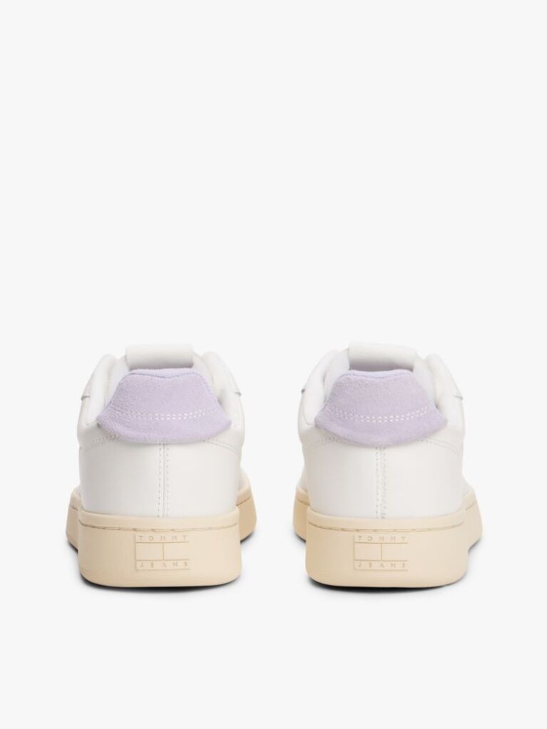 Multi Leather Archive Court Trainers  Women