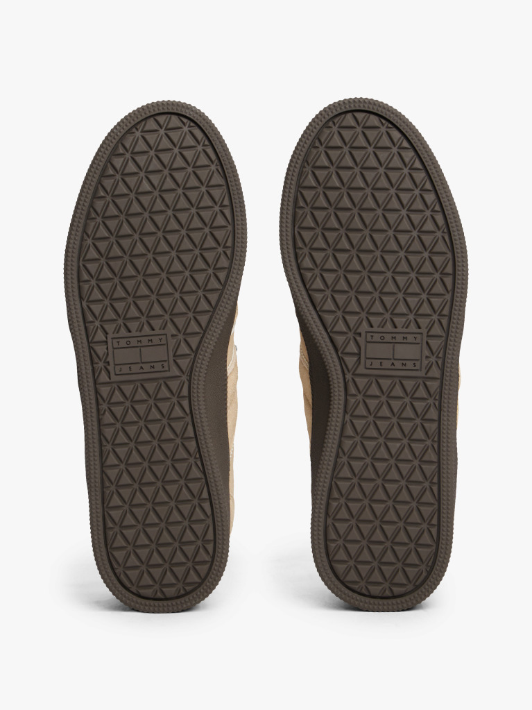 Beige The Greenwich Suede Mixed Texture Trainers  Women