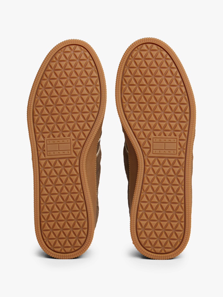 Brown The Greenwich Suede Mixed Texture Trainers  Women