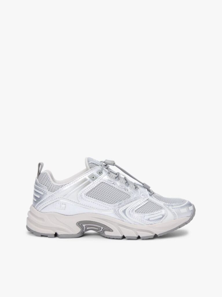 Ασημί Sneakers Με Διάτρητα Πάνελ  Γυναίκες