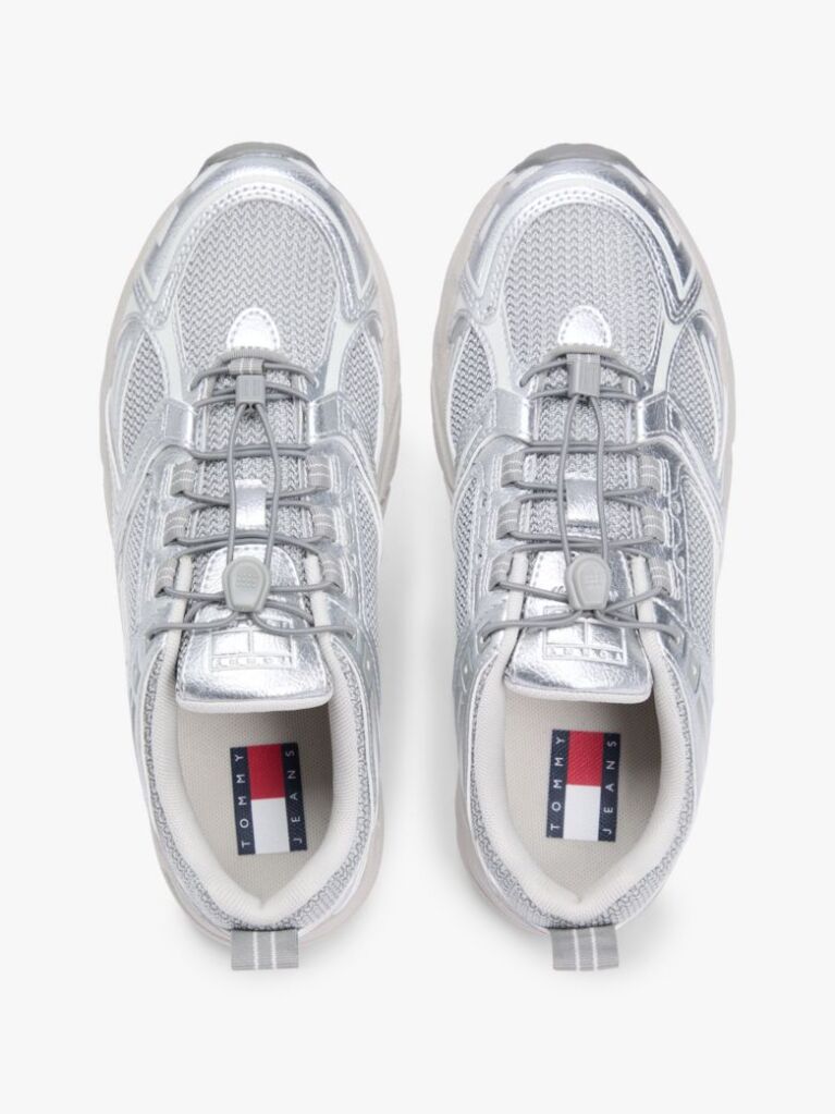 Ασημί Sneakers Με Διάτρητα Πάνελ  Γυναίκες