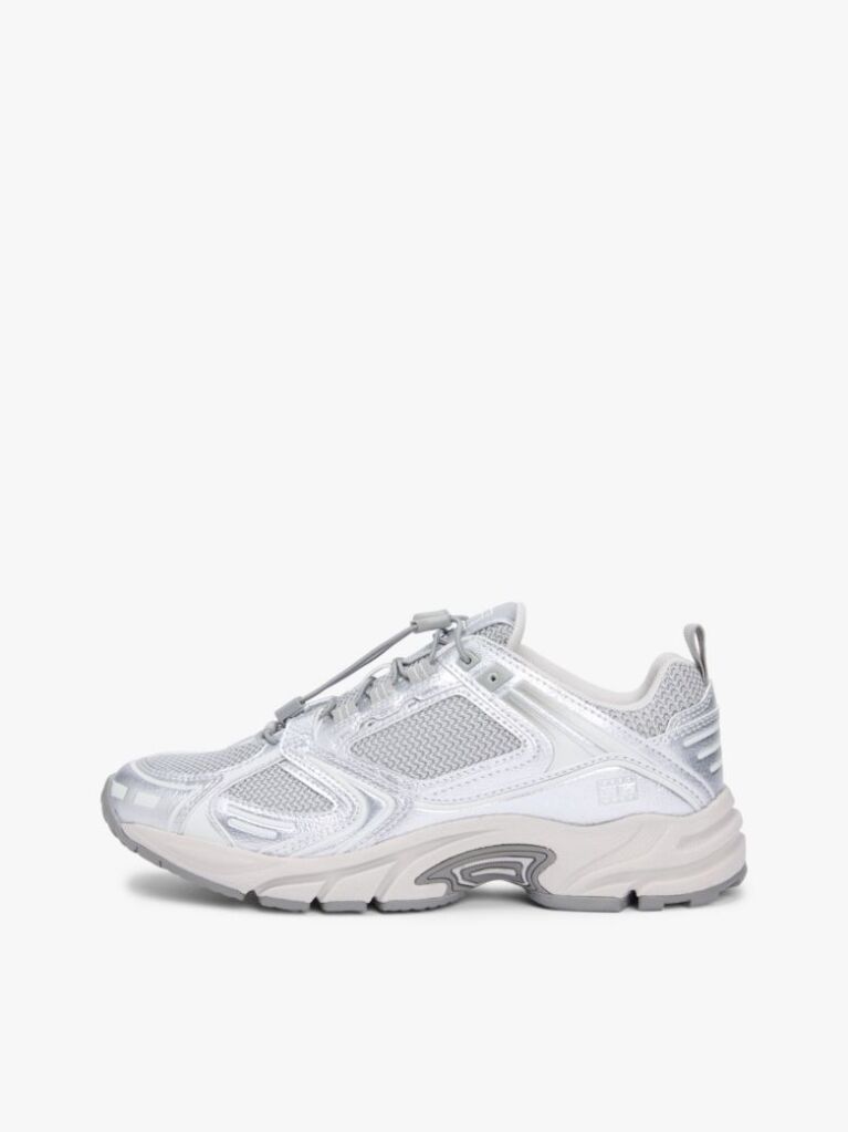 Ασημί Sneakers Με Διάτρητα Πάνελ  Γυναίκες