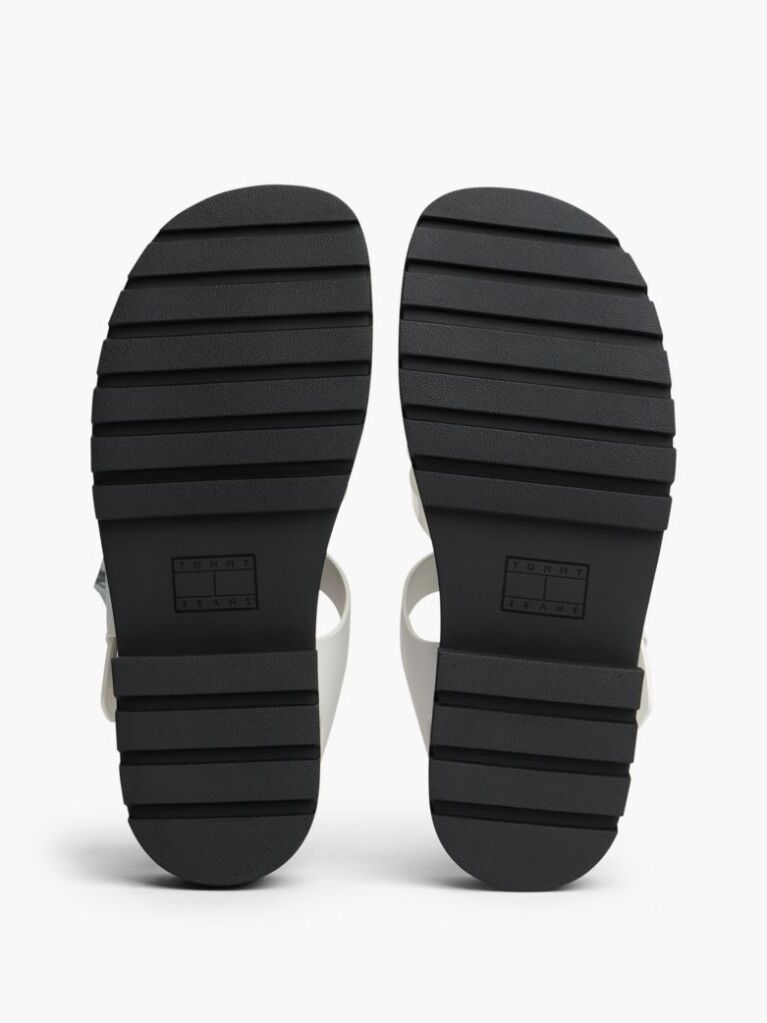 White Jelly Chunky Cleat Fisherman Sandals  Women