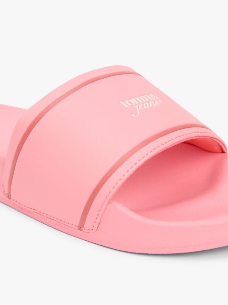 Pink Logo Contoured Pool Slides  Women