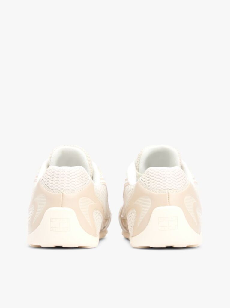 Beige Mesh Panel Archive Runner Trainers  Women