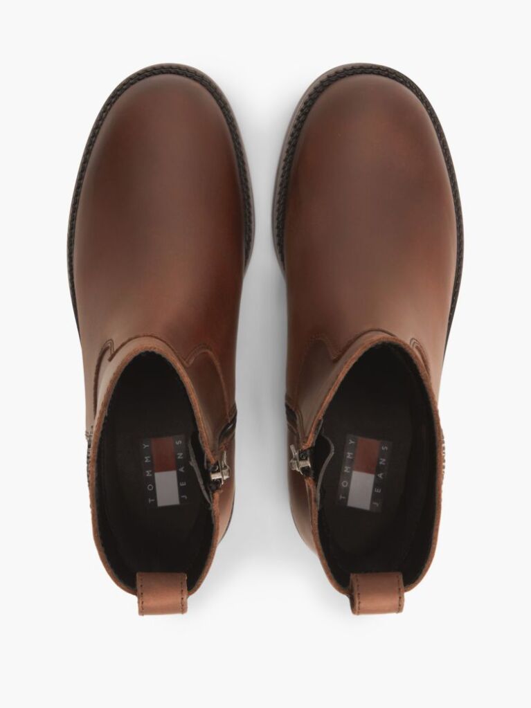 Brown Leather Soft Outsole Chelsea Boots  Women