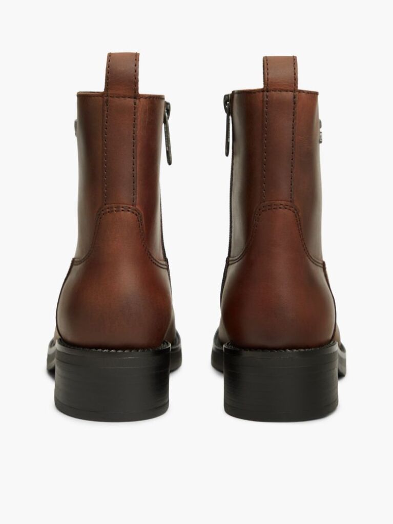 Brown Leather Soft Outsole Chelsea Boots  Women