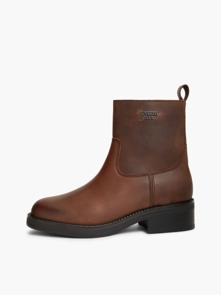 Brown Leather Soft Outsole Chelsea Boots  Women