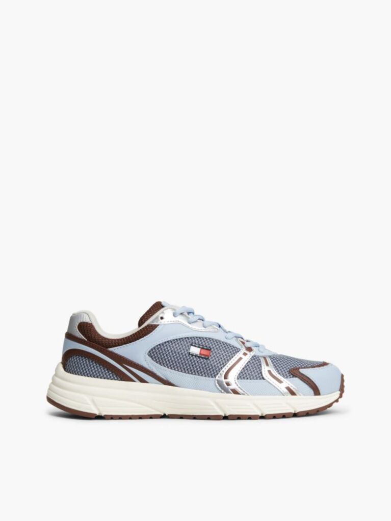 Multi Sneakers Με Μίξη Υφών Και Λογότυπο  Γυναίκες