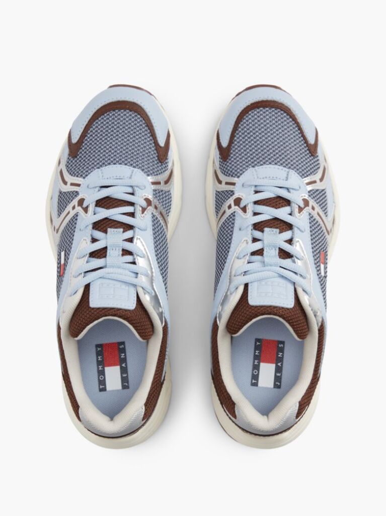Multi Sneakers Με Μίξη Υφών Και Λογότυπο  Γυναίκες