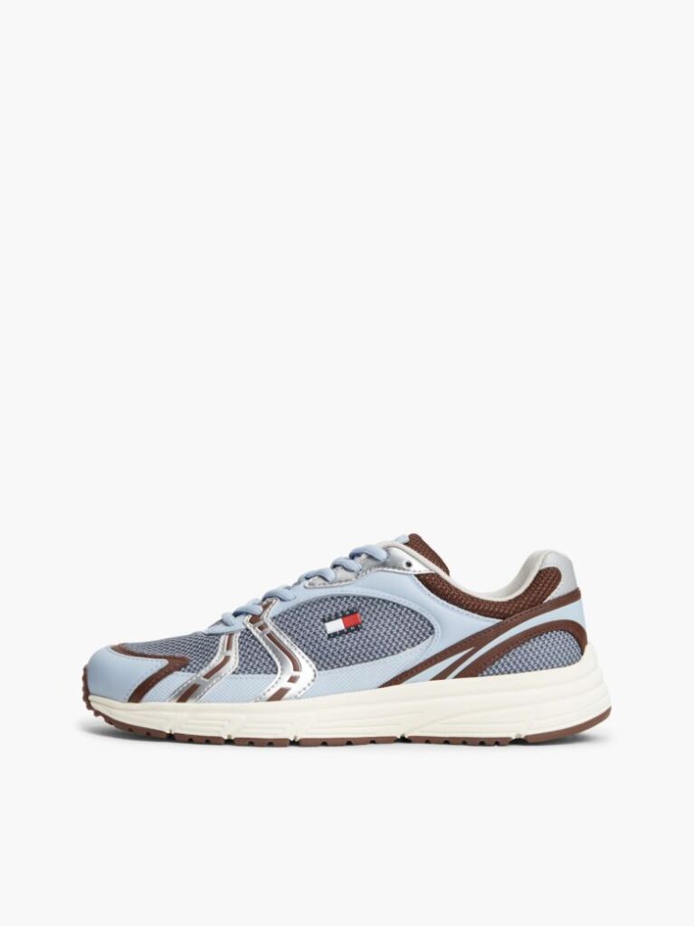 Multi Sneakers Με Μίξη Υφών Και Λογότυπο  Γυναίκες