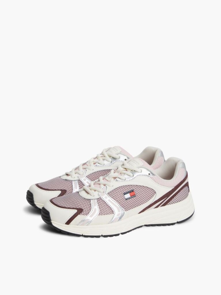 Multi Sneakers Με Μίξη Υφών Και Λογότυπο  Γυναίκες