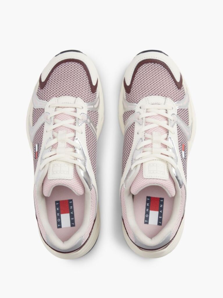 Multi Sneakers Με Μίξη Υφών Και Λογότυπο  Γυναίκες