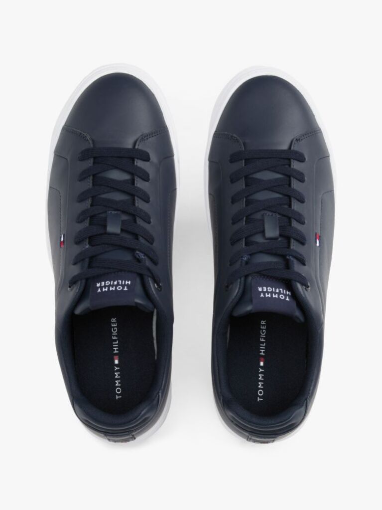 Μπλε Essential Δερμάτινα Δετά Sneakers  Άνδρες