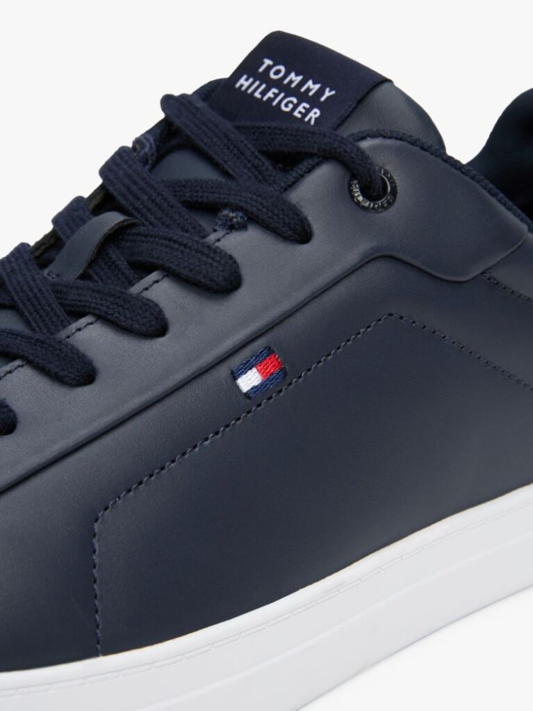 Μπλε Essential Δερμάτινα Δετά Sneakers  Άνδρες